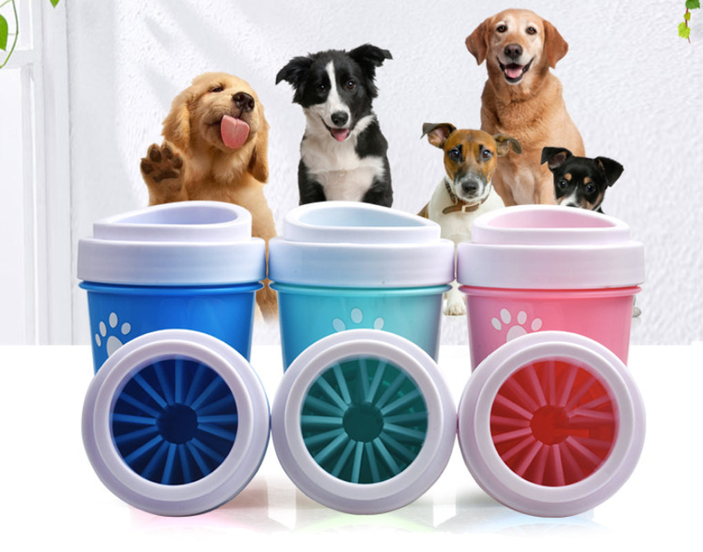 PawFresh Dog Paw Cleaner – Soft Silicone Cup for Muddy Paws